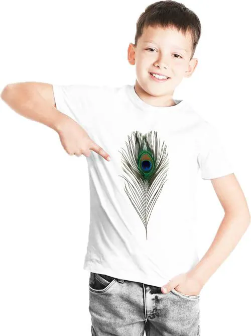 Crazyon Boys White Typography Polyester T-Shirt (11 - 12 Years)