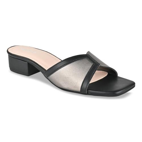 Rocia By Regal Black Women Slip On Sandals
