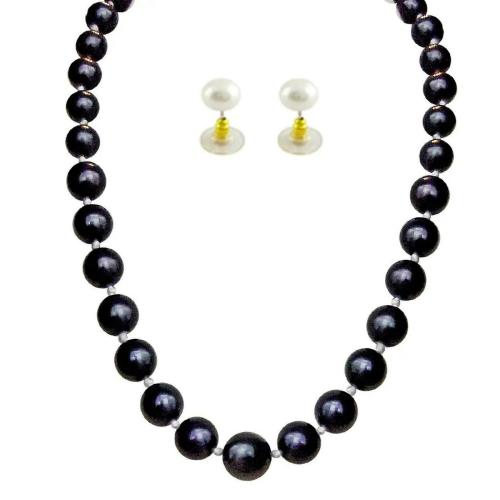 Buy Sri Jagdamba Pearls Jewellery Set (Black) Online at Best Prices in ...
