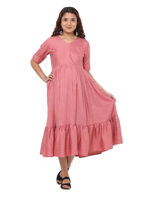 Kolor Smoothies Maternity Dress for Pre and Post Pregnancy