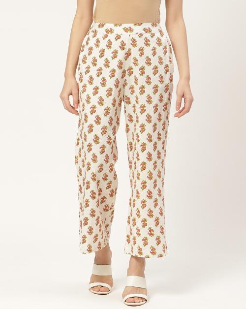 White Printed Palazzo