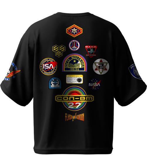 BIDALA Men Black Drop Shoulder Oversized Fit Cotton T-Shirt