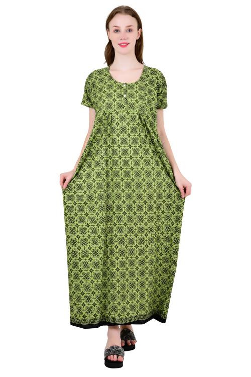 SDGP Women's Cotton Printed Nighty / Night Wear/ Super Soft Sleepwear Nighty/Maxi/Nightgown-44