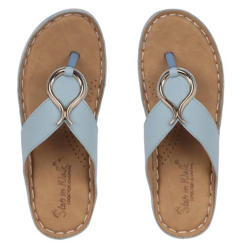 Device Women's Flip-Flops & Slippers /ladies dr. chappal Comfort with Style for Women & Girls - Light weight, Soft & Stylish Footwear/ Suitable for Knee, Diabetics-Light Blue