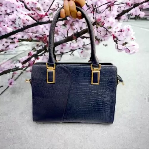 URBAN FOREST eastwesttanners ladies stylish leathe bag for party Messenger Bag (Blue, 7 L)