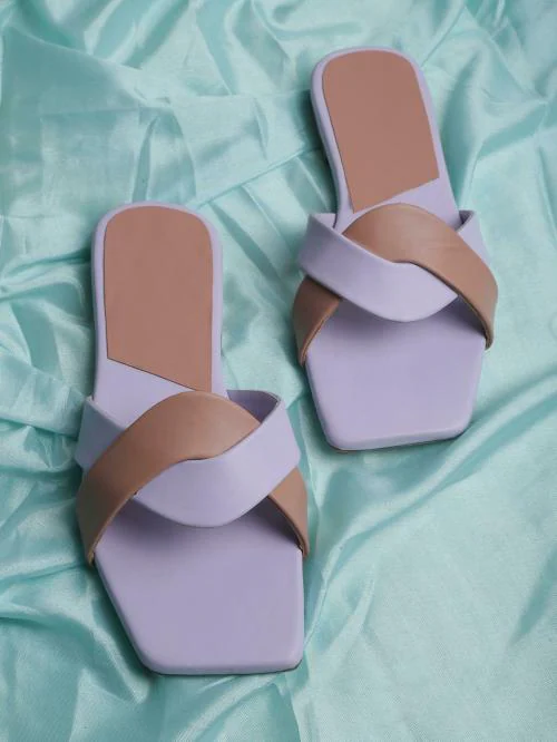 CLOSHO Purple Flats for Women