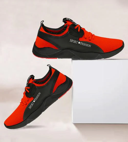 Axter Red Sports Shoes For Men