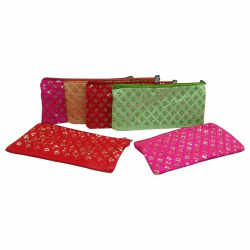 Purple Pink Sequence Pouch Potli Bags For Return Gifts For Women Potli Purse For Return Gifts, Mehandi, Potli Pouches For Baby Shower, Potli Bags For Gifting Haldi, Wedding - Pack Of 24