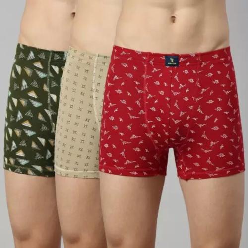 Buy PRINTED MULTICOLOR TRUNKS FOR MEN (pack of 3) 79 Online at Best