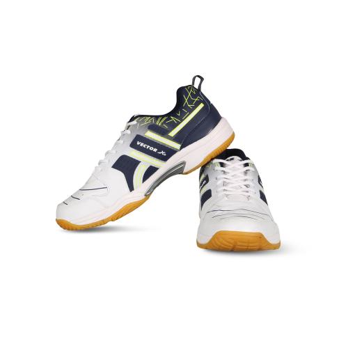 Vector X CS-2000 Court Shoes for Mens (White,Blue)