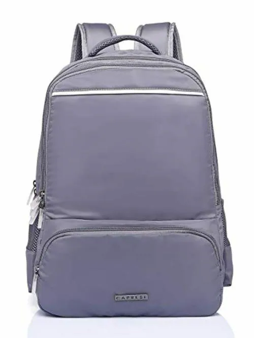 Caprese Grey Faux Leather Backpack