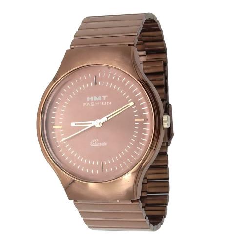 HMT FASHION Brown Dial Strap Watch Analog Quartz Stainless Steel Watch for Men HMTFBR1100CBR