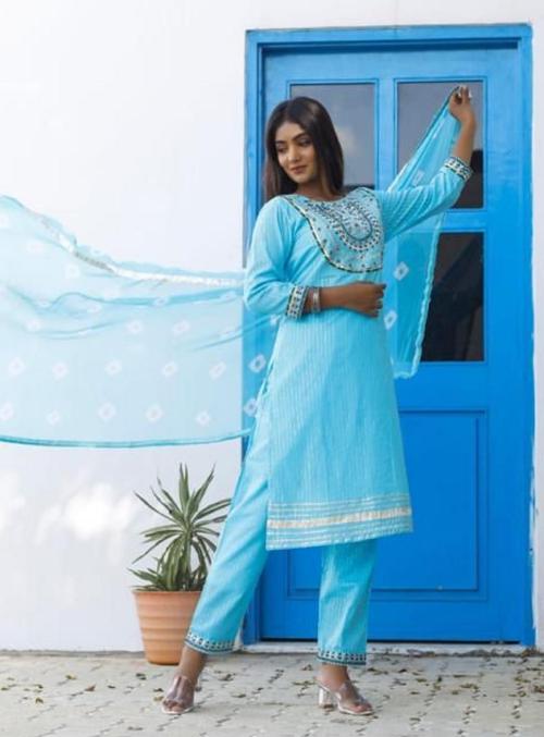 Buy PRIHIT PRESENT Beautiful Heavy Fabric Straight Kurti Heavy sequence Embroidery With Pant And