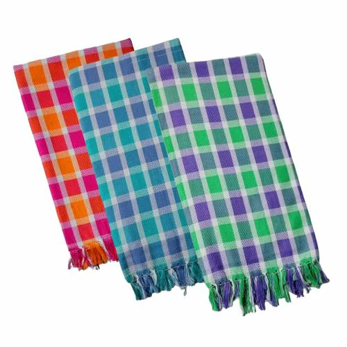 Buy IAGRITEXT Towels for Bath, Cotton Bath Towel Checks Combo, Towels ...