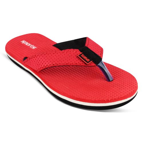 Mens Casual Home Slipper-Red