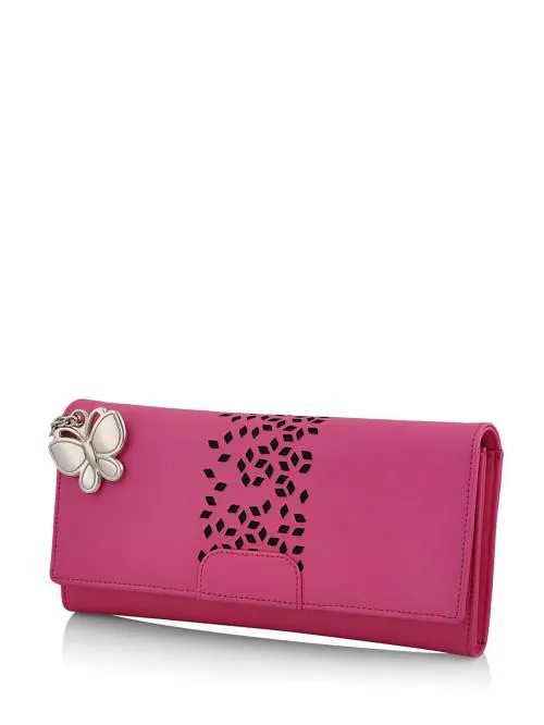 Butterflies Womens Pink Wallet (Bns 2394Pk)