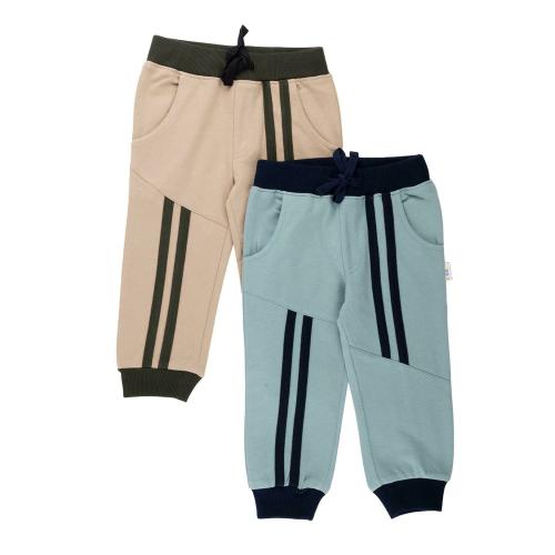 DDOUDDOU Ddou Kid's Combo Pyjamas 2 Year (Camel/Pista) Pack of 2