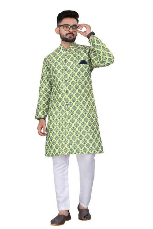 Hirvi Creation Men Green Sherwani Wedding Dress - M