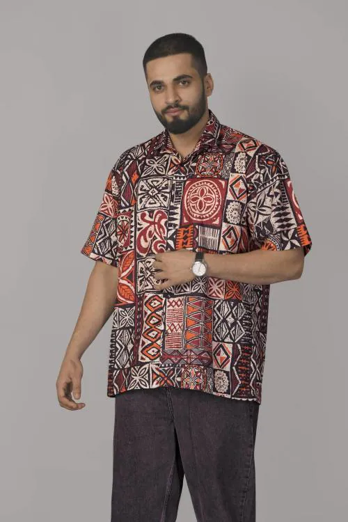 Brown Brothers Men Multicolor Printed Cotton Blend Casual Shirt (Xl)