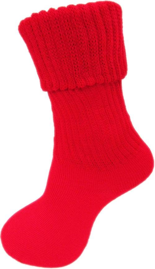 RC. ROYAL CLASS Women's Calf Length Towel Thick Red Woolen Socks (Pack of 1 Pair)