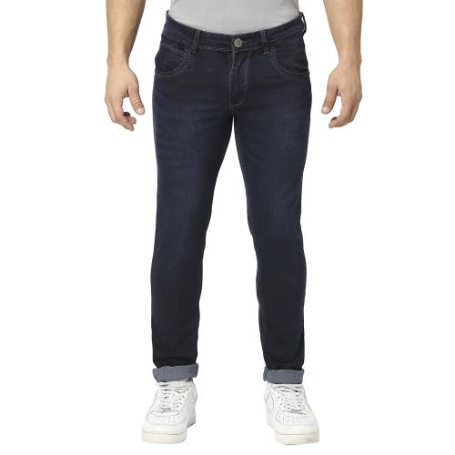 True Colors Of india Men's slim fit Carbon blue stretchable jeans pant