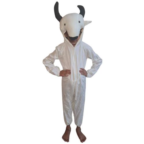 Indyragie Cow Animal Costume Fancy Dress For Kids (White)