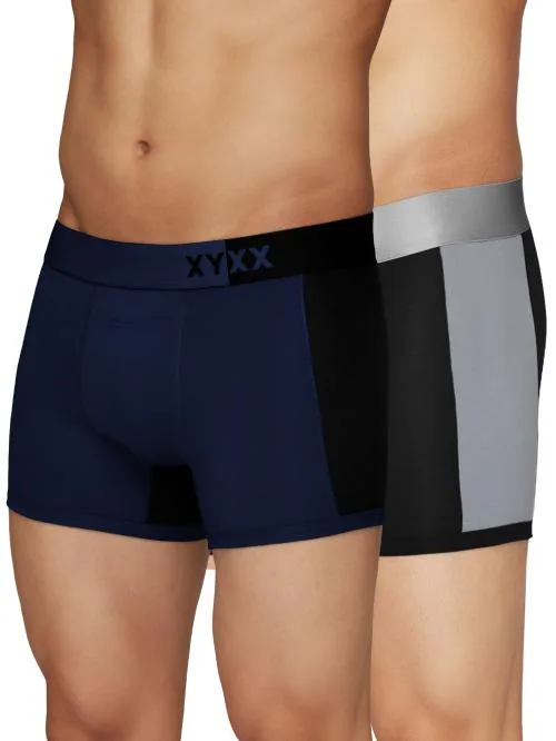 XYXX Pack of 2 Intellisoft Micro Modal Dualist Men Trunks
