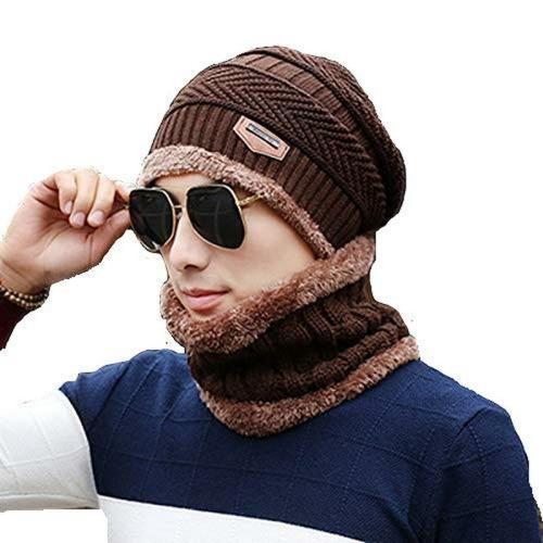 The beged Generic Unisex Adult Brown Skullies & Beanies