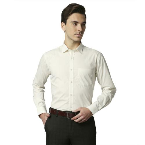 Park Avenue Men Formal Light Yellow Shirt