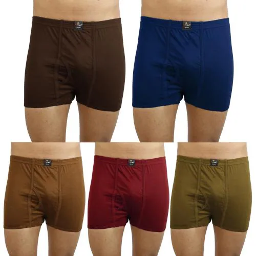 Xmer Men's Soft Cotton Premium Figo Inner Trunks Multicolor Pack of 5
