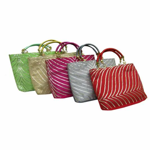 Purple Pink Lehriya Pouch Potli Bags For Return Gifts For Women Potli Purse For Return Gifts, Mehandi, Potli Pouches For Baby Shower, Potli Bags For Gifting Haldi, Wedding - Pack Of 24