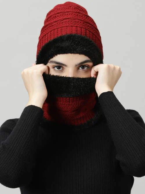 Ausk Women's Solid Winter Monkey Cap