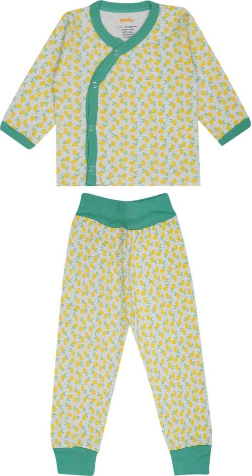 Ploku Baby Boys And Girls Brown Printed Pure Cotton Nightwear (9-12 Months)