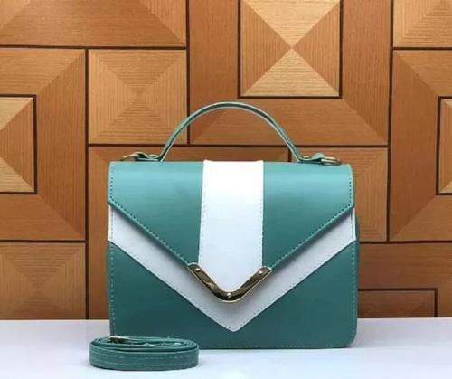 Grabon Womens Polyurethane Green Casual Sling Bag