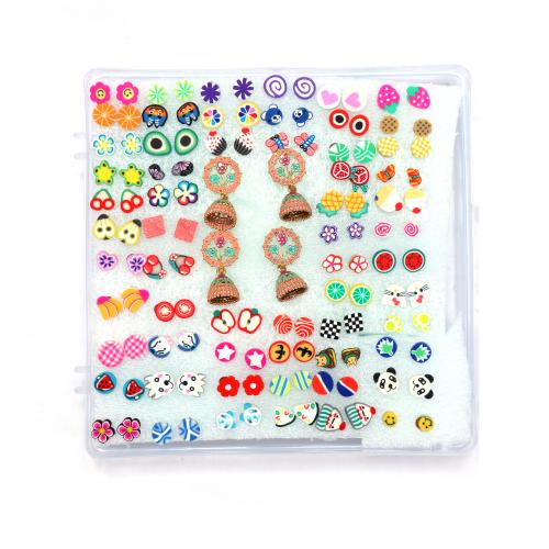 Honbon Latest Small Stud Earrings & 2 pcs Artificial Flower Design Jumka for Girls & Women 60 pair