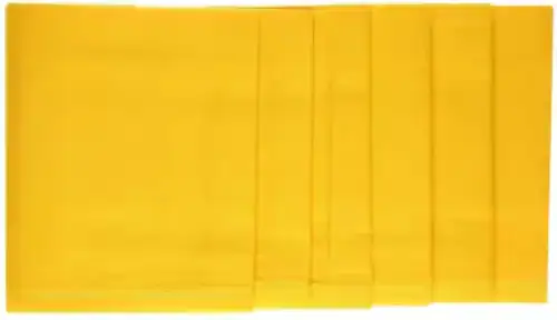 SHIVAAY Combo Handkerchief Yellow Men's 100% Cotton 50X50 CM hanky set for men [Yellow] Handkerchief (Pack of 6)