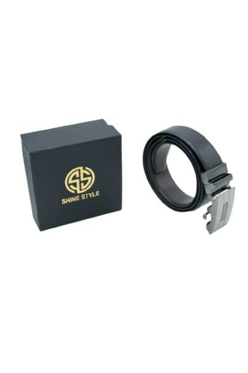 Buy Shine Style Black Genuine Leather Belt Belt Men Belt Leather