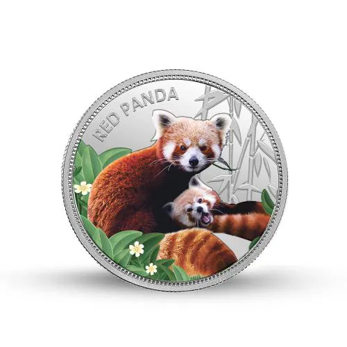 MMTC-PAMP WWF India Red Panda Purity 31.1 g Silver Coin