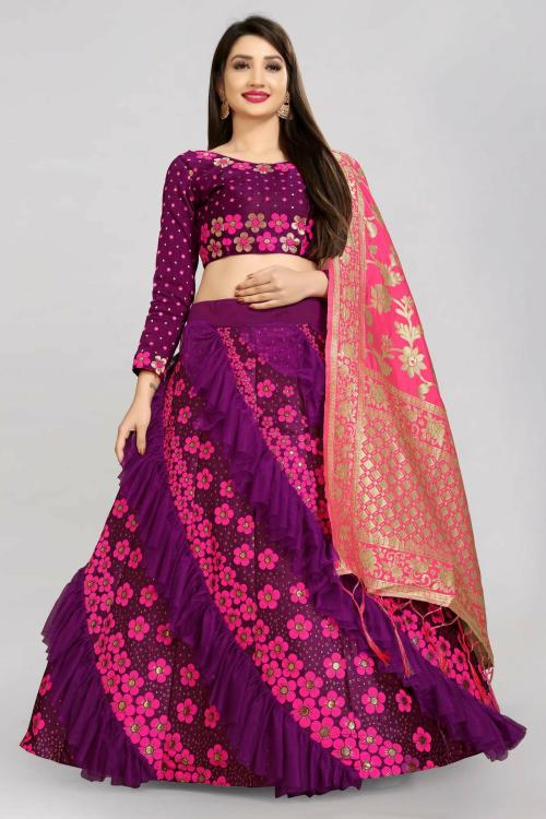 Fancy Banarasi Lehenga choli Dupatta