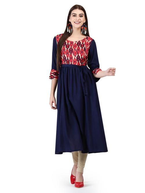 Dh@ni Women's Maternity Feeding Kurti with Zipper - Medium size