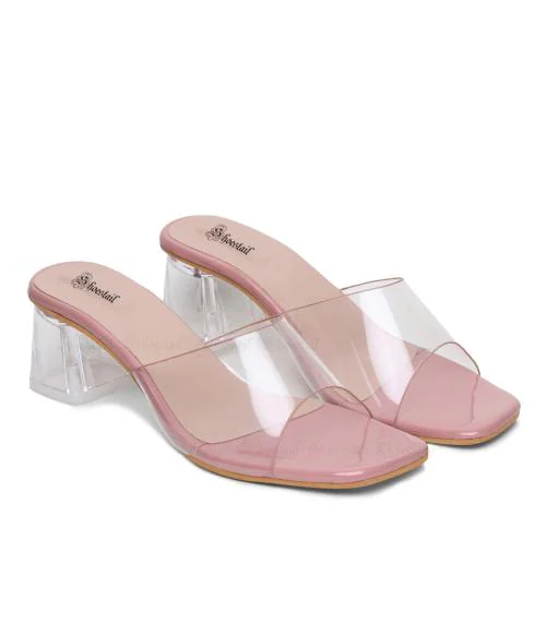 Shoestail Peach Heels