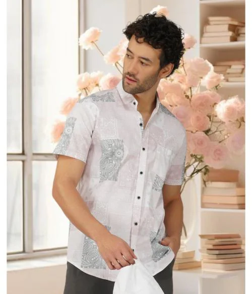 BASE 41 Printed Casual Shirt for Men