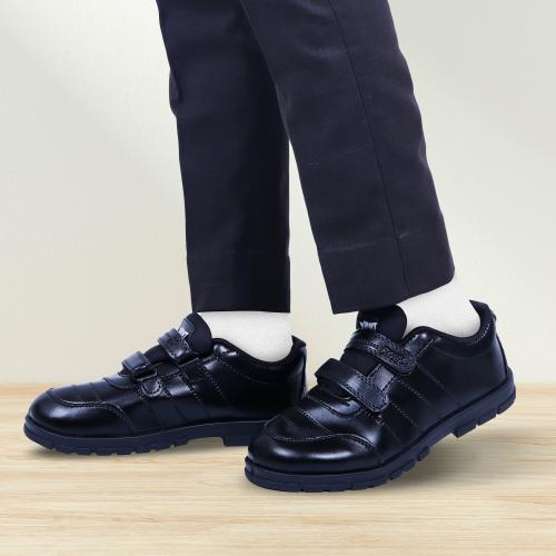 Fanspy Black School Shoes For Boys