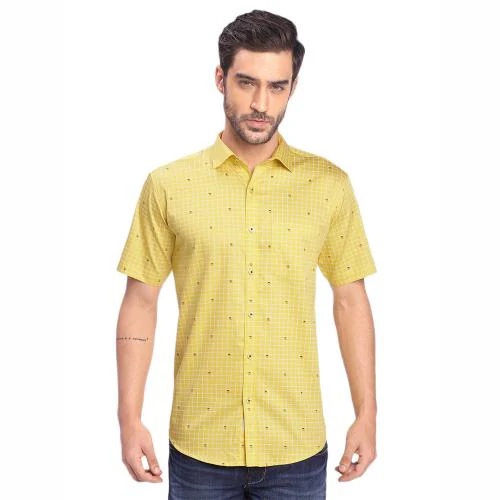 Zeal G Shirt for Men Casual Half Sleeve Cotton with Pocket