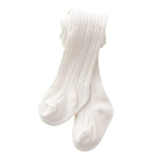 SYGA Baby Tights For Girls Soft Cotton Infant Leggings Toddler Solid Knit Socks Newborn Warm Crochet Pants Stockings - Purple