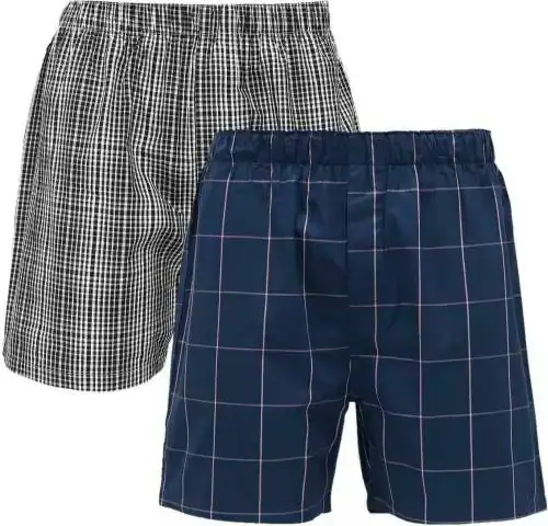 RCK ROCKERS Men Multicolor Checkered Pure Cotton Pack of 2 Boxers (XXL)
