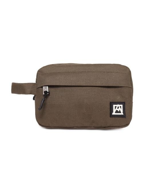 ASTRID Tioletry/Shaving Kit Travel Pouch For Men Travel Toiletry Kit (Khaki)