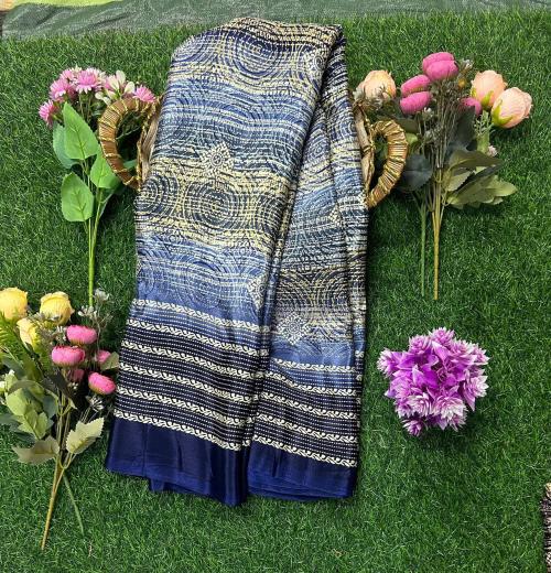 A.V.M. Women's Printed Daily Wear Crepe Saree (Multicolor)