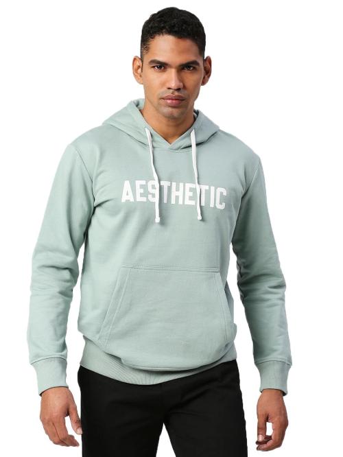 Aesthetic Nation Men Mint Fleece Pullover Hoodie (2Xl)