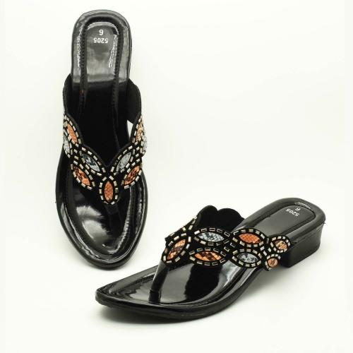 HardForce Black Block Heel For Women || Heels For Women || Sandals for Women||